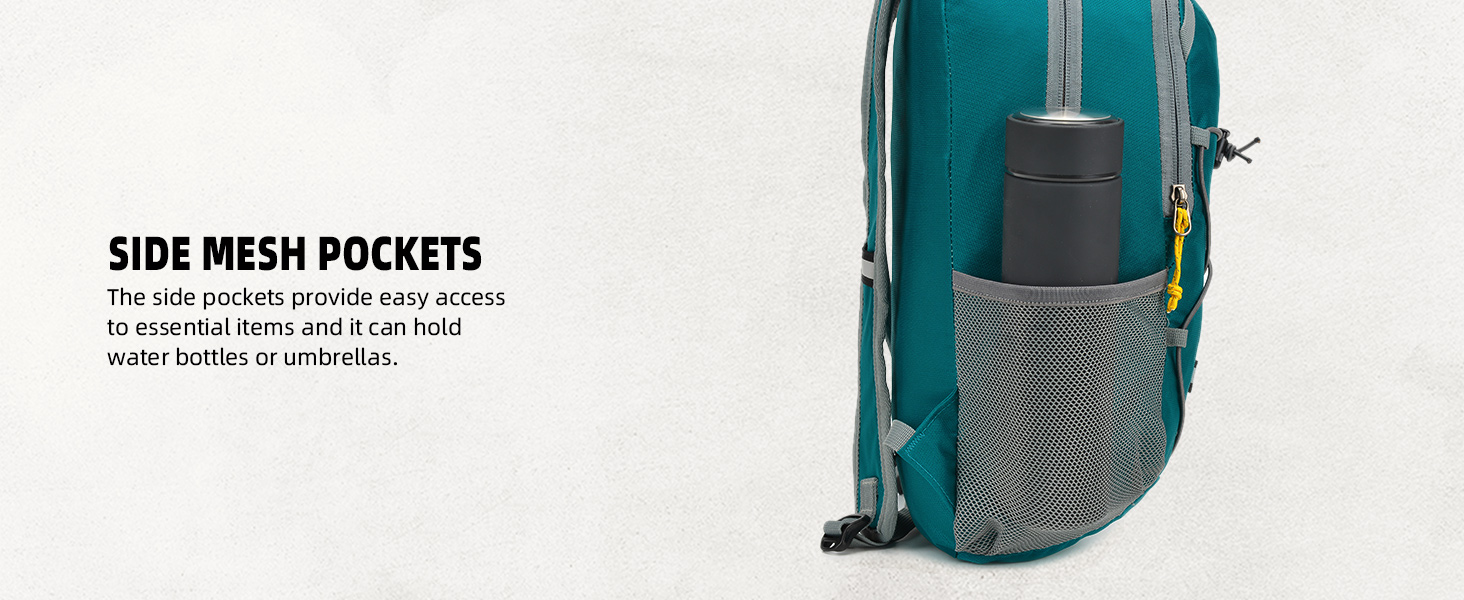 SKYSPER 12L CAUSAL DAYPACK Side Pockets