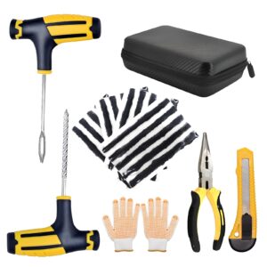 MEIEGOU Tire Repair Kit(9 piece set) Car Puncture Repair Kit