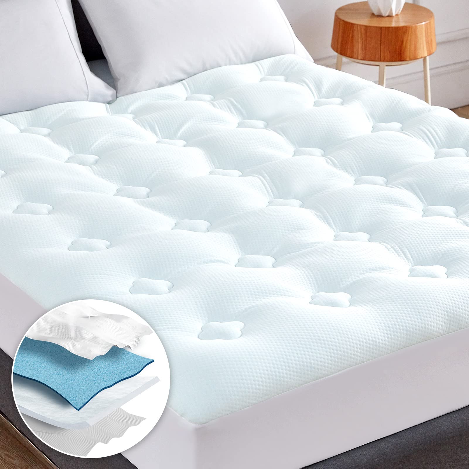 Hansleep Memory Foam Mattress Topper Kingsize Bed