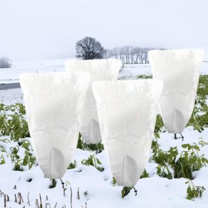 4 PCS Winter Plant Frost Protection Covers