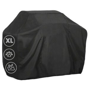 ZENO BBQ Cover | Premium Grill Cover | Waterproof Barbecue Cover Outdoor | Heavy Duty & Rip Proof BBQ Shelter for All Barbecues | Black - X-Large (139 x 83 x 200 CM)