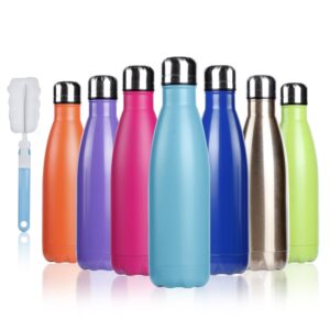 BOGI 17oz Insulated Water Bottle Double Wall Vacuum Stainless Steel Bottle Leak Proof keeps Hot and Cold Drinks for Outdoor Sports Camping Hiking Cycling
