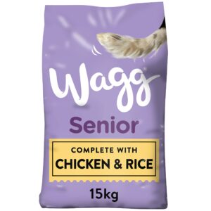 Wagg Complete Senior Chicken & Rice Dry Dog Food 15kg