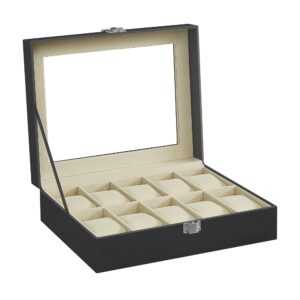SONGMICS Watch Box with 10 Slots