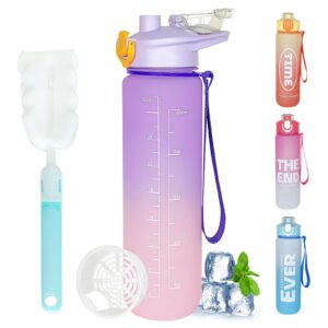 Hyinphon Sports Water Bottle with Volume Markings