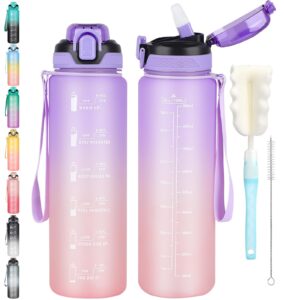 CodiCile 1L Water Bottle with Straw