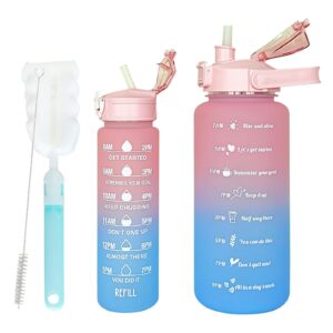 Hyinphon Sports Water Bottle with Volume Markings