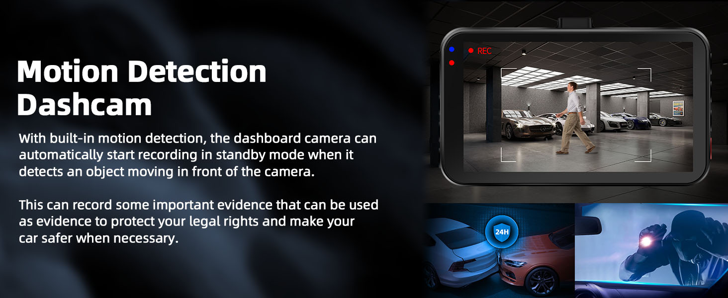 hd dash cam front and rear