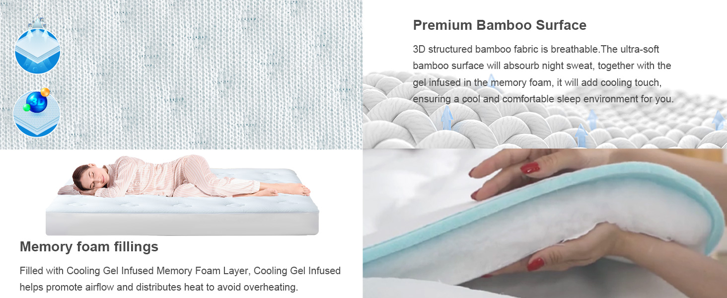 Memory Foam Mattress Topper