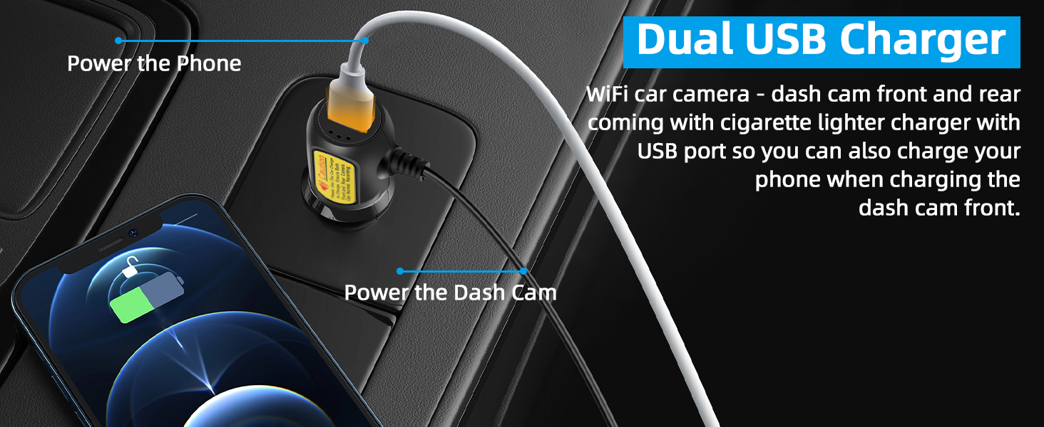 dash cam with reverse camera