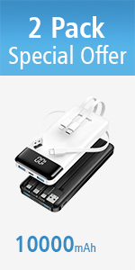 power bank with built in cables