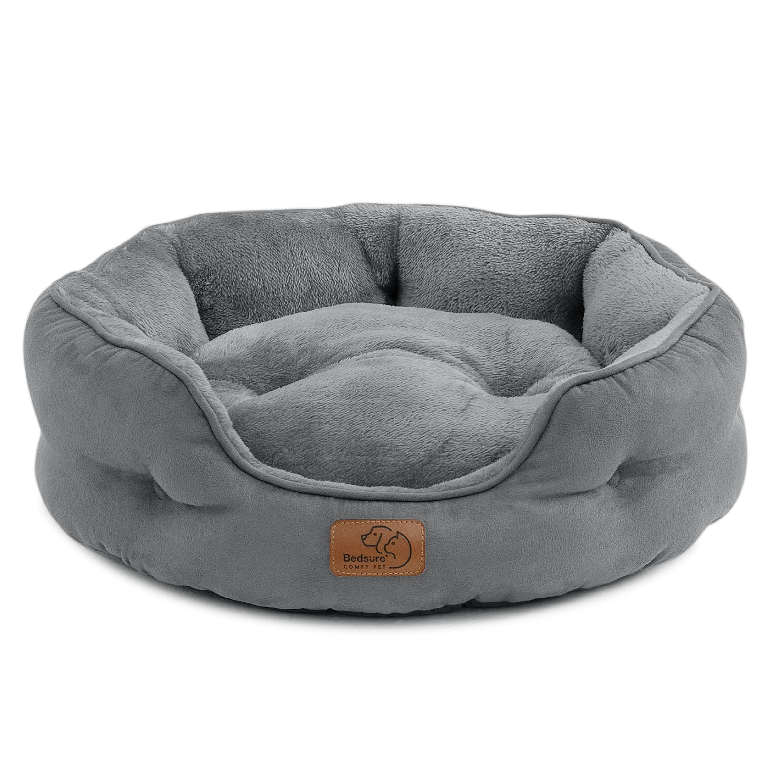 Bedsure Large Cat Bed Washable - Grey Cat Bed for Indoor Cats and Kitten