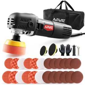 850W Car Polisher AUTIWOZ Rotary Car Buffer Polisher Sander Kit 3" 4" Mini Polishing Machine Variable Speed with Polishing Pads for Car Detailing Buffing Sanding Polish Car Scratch Repairing