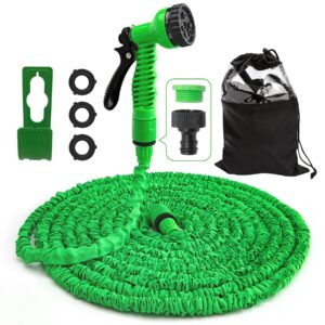 whome Expandable Garden Hose Pipe with 7-Pattern Spray Nozzle - Magic Flexible Hose，Durable and Lightweight Watering Solution for Gardens (100ft