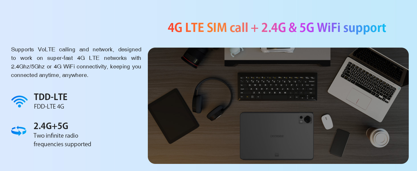 4G LTE SIM Call+2.4G$5G WiFi support