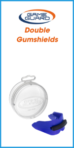 Double gumshields mouthguards for boxing martial arts mma