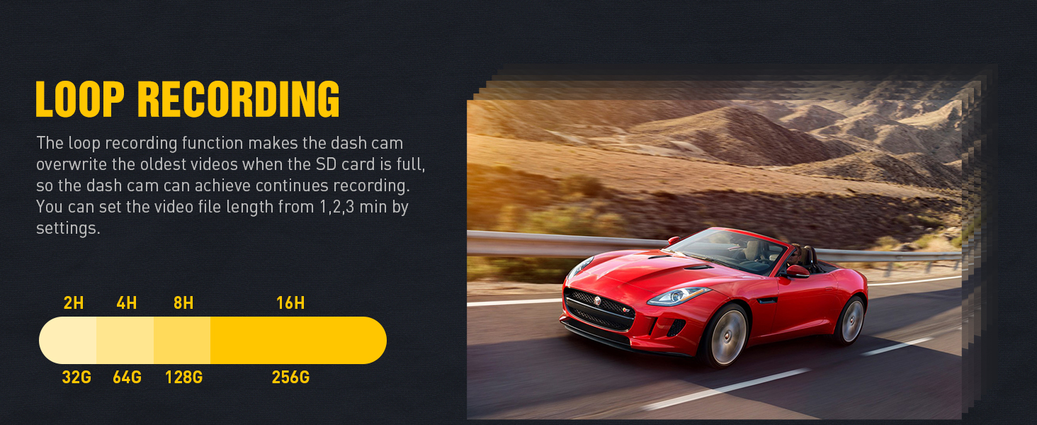 dashcam front and rear