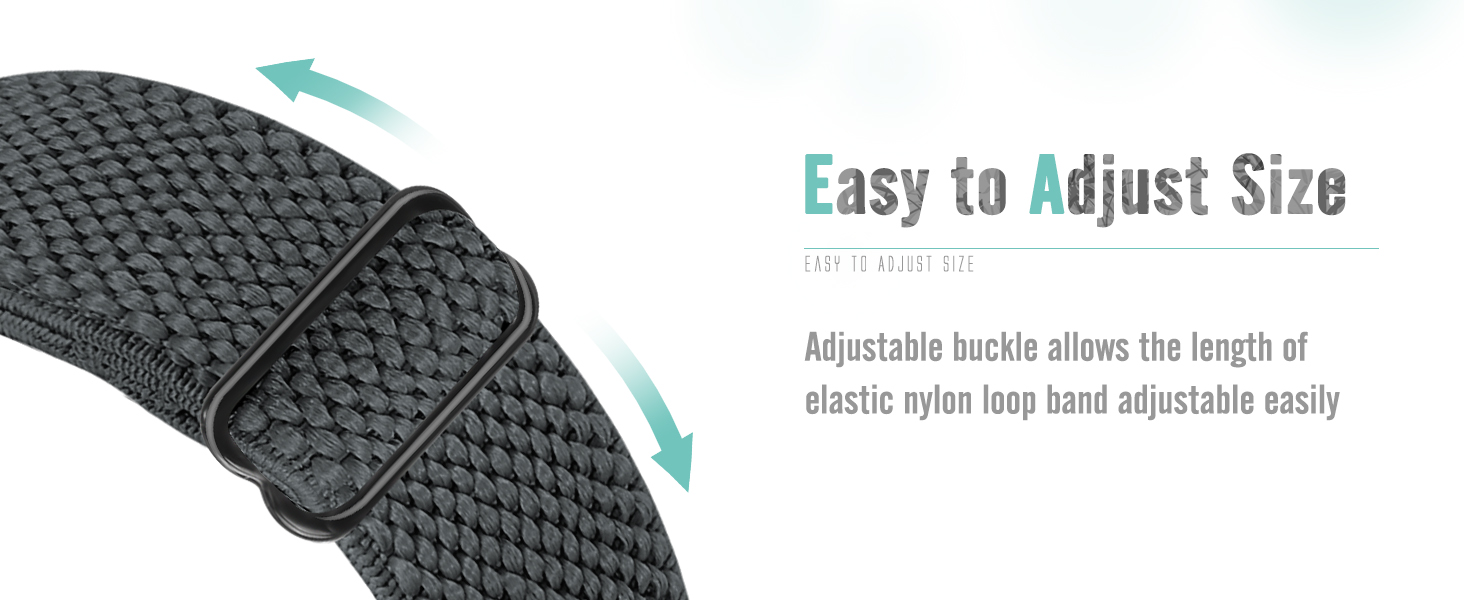 18mm 20mm 22mm Elastic Nylon Straps for Samsung/Garmin/Fossil/Amazfit