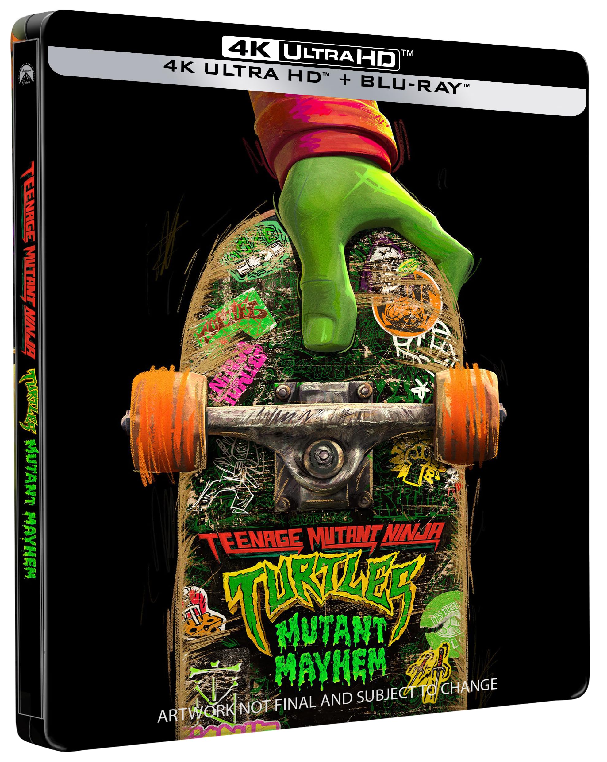 Teenage Mutant Ninja Turtles: Mutant Mayhem 4K UHD Steelbook [Blu-ray] [Region A & B & C]