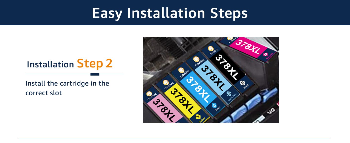 ColorKing 378 378XL Compatible for Epson 378 Ink Cartridges for Epson XP 8700 Printer Ink Cartridges