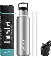 insulated bottle with straw