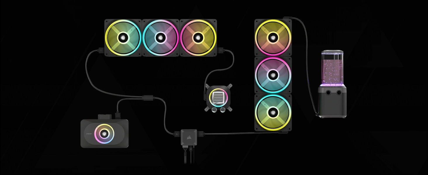 iCUE LINK, icue system hub, fan controller, rgb controller, fan speed controller