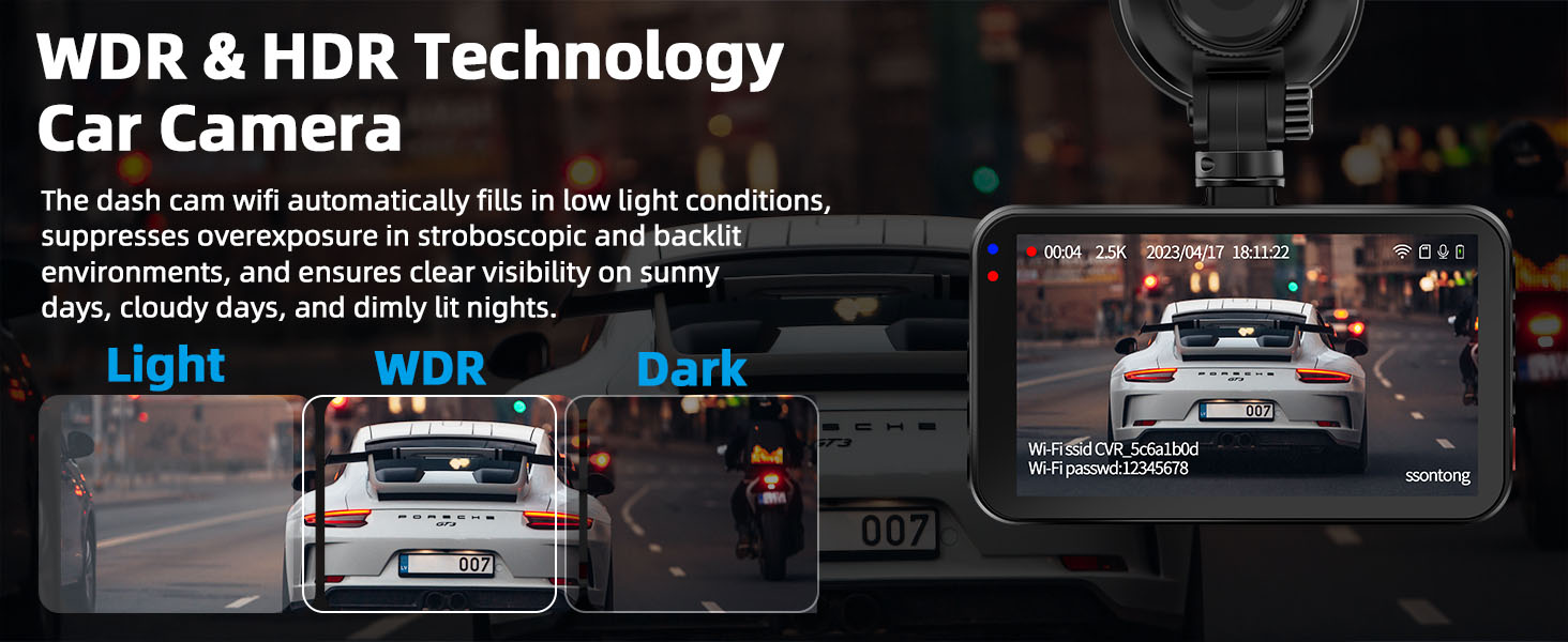 dash cam front and rear parking mode