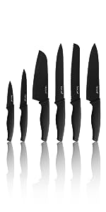 black oxide knife set