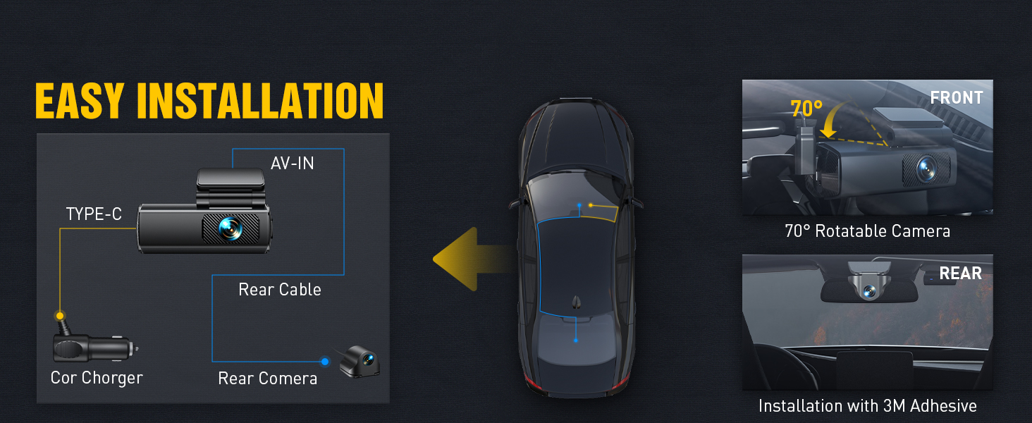 dashcam front and rear
