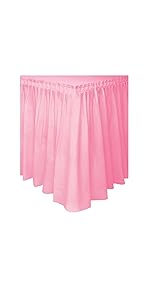Solid Lovely Pink Tableskirt