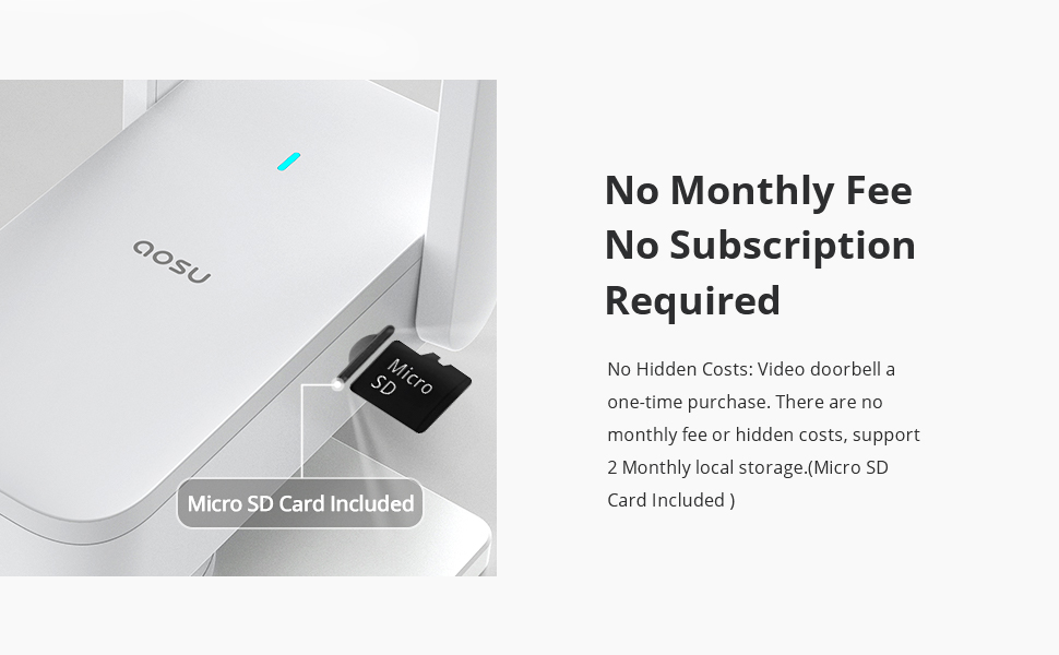 2K wireless doorbell camera