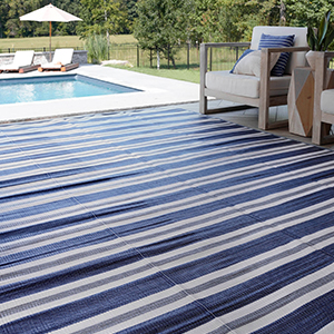 Blue Beach Rug