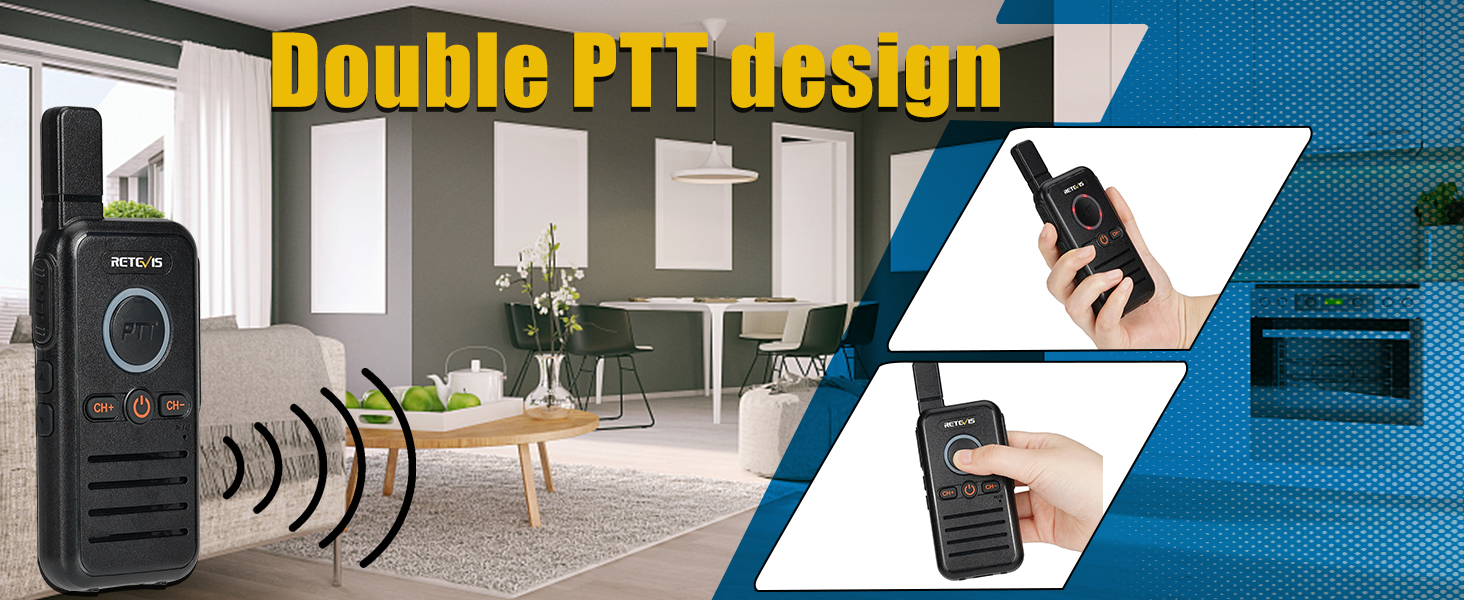 conventional side button PTT design,