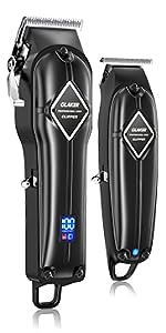 professional hair clippers and t blade outliner cordless beard trimmer mens grooming kits barber set