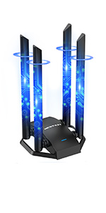 AC1300 USB WiFi Dongle 4x 6dBi External Antennas