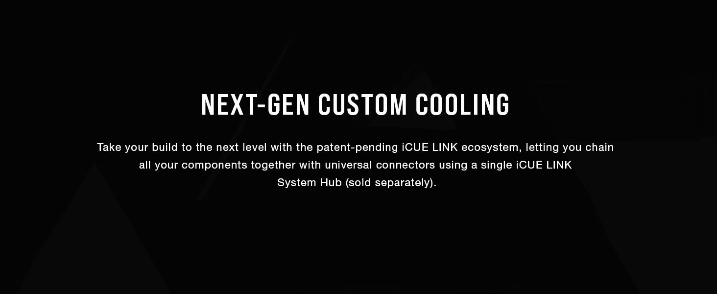 iCUE LINK ecosystem, CORSAIR iCUE software, custom RGB