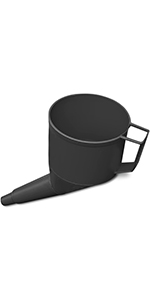 BLACK ANGLED FUNNEL