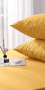 pillow cases ochre