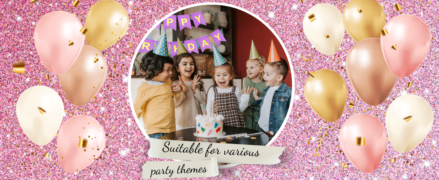 Happy Birthday Bunting Banner for girls women party decor flag garland hanging