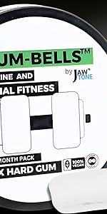 gumbells, gum-bells, Jaw, jawline exerscise, exerciser, face, neck, double chin, chewing gum