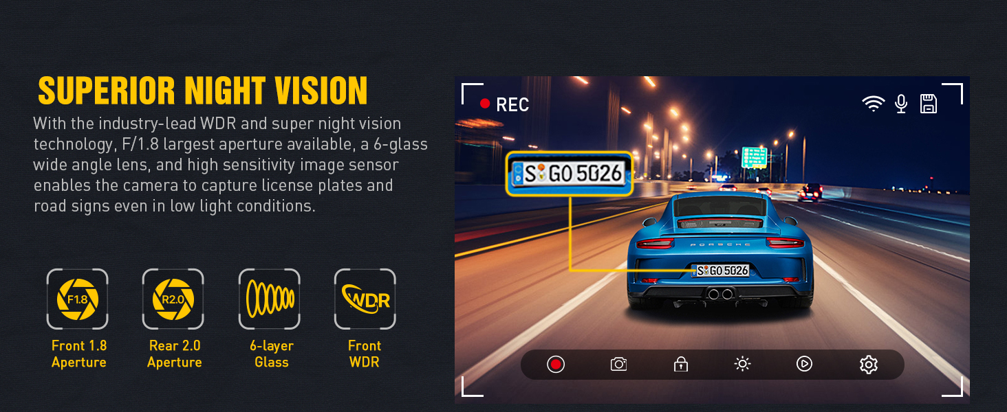dashcam front and rear
