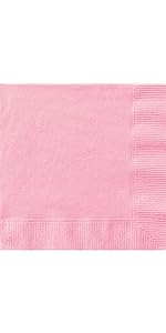 Solid Lovely Pink Napkin 17cm