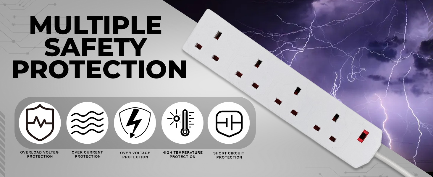 4 way Extension lead