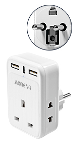 European to UK Plug Adaptor