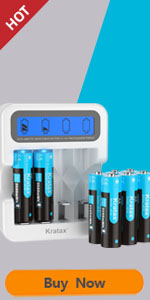 8Pack 1.5V AA Rechargeable Lithium Batteries with LCD Charger