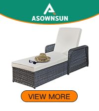 rattan sun loungers