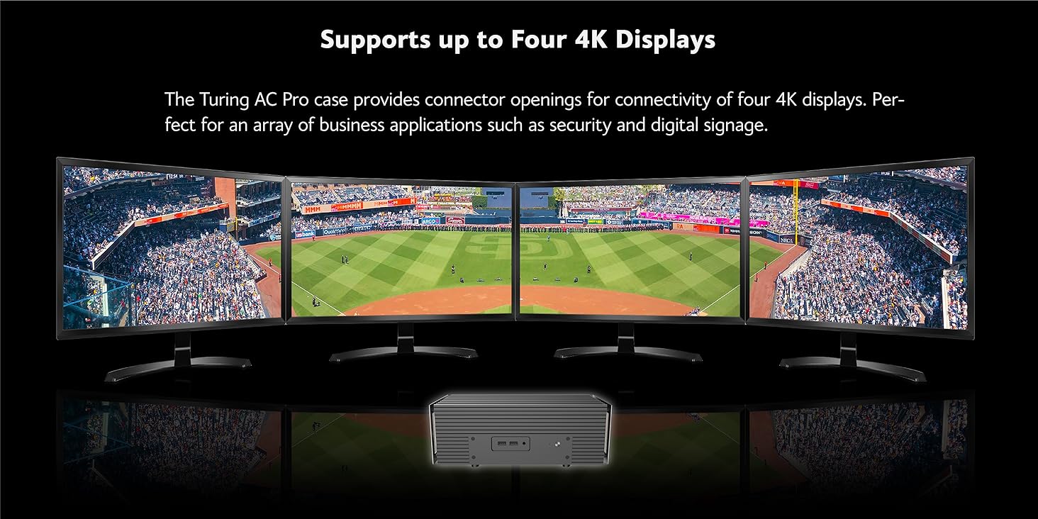 mni pc case supports up to 4K Displays