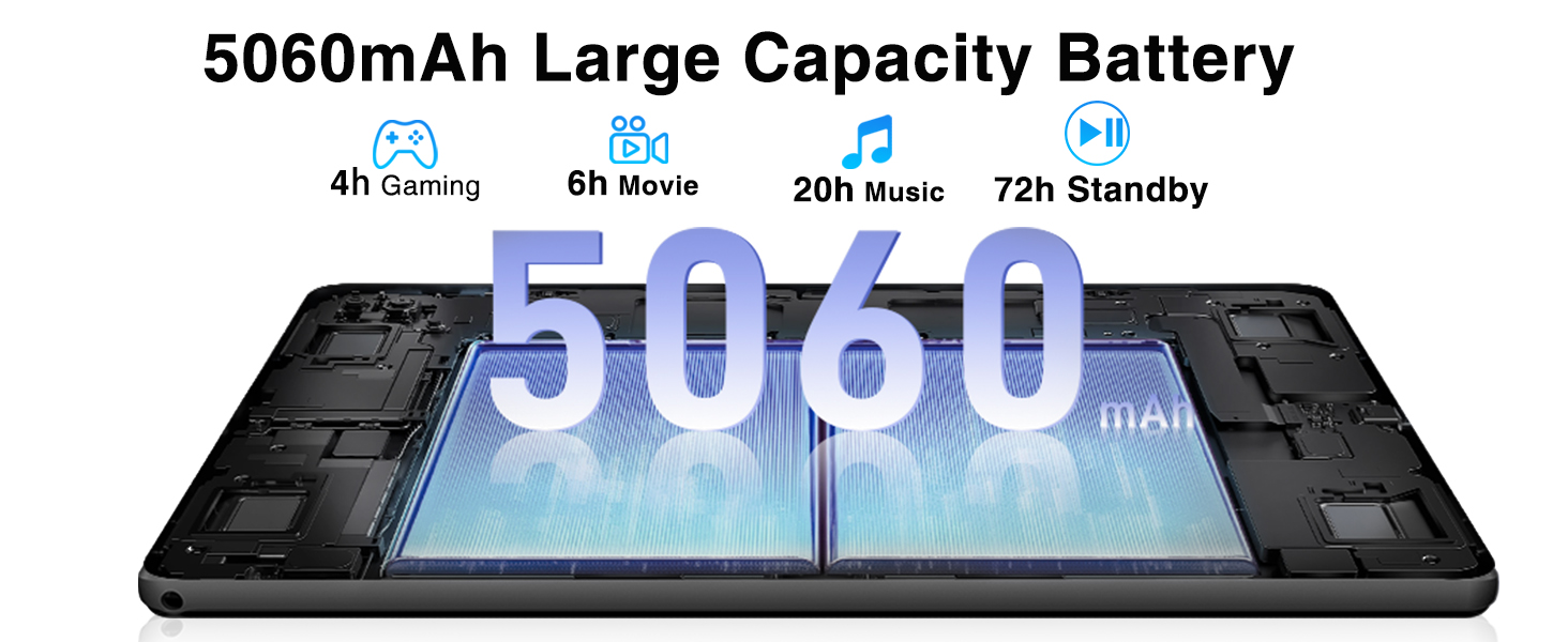 5060mAh battery tablet