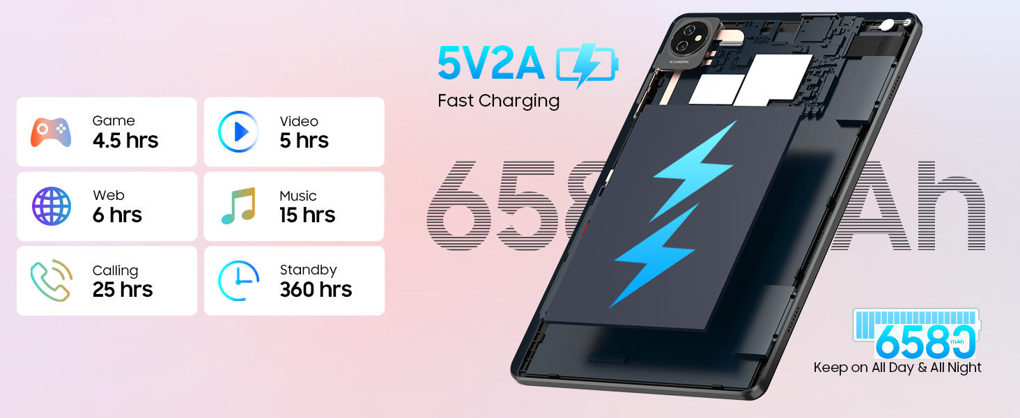 6580mAh Battery