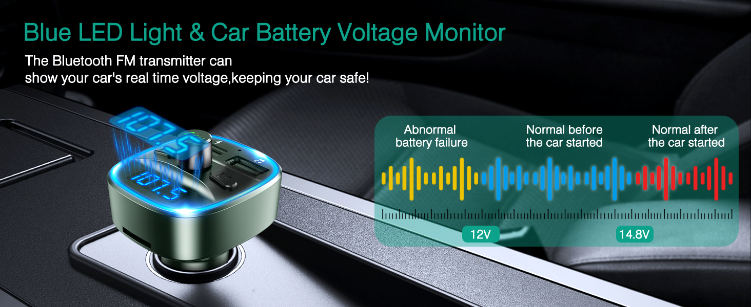 Universal Car Charger with Dual USB Charging, Hand Free Calls